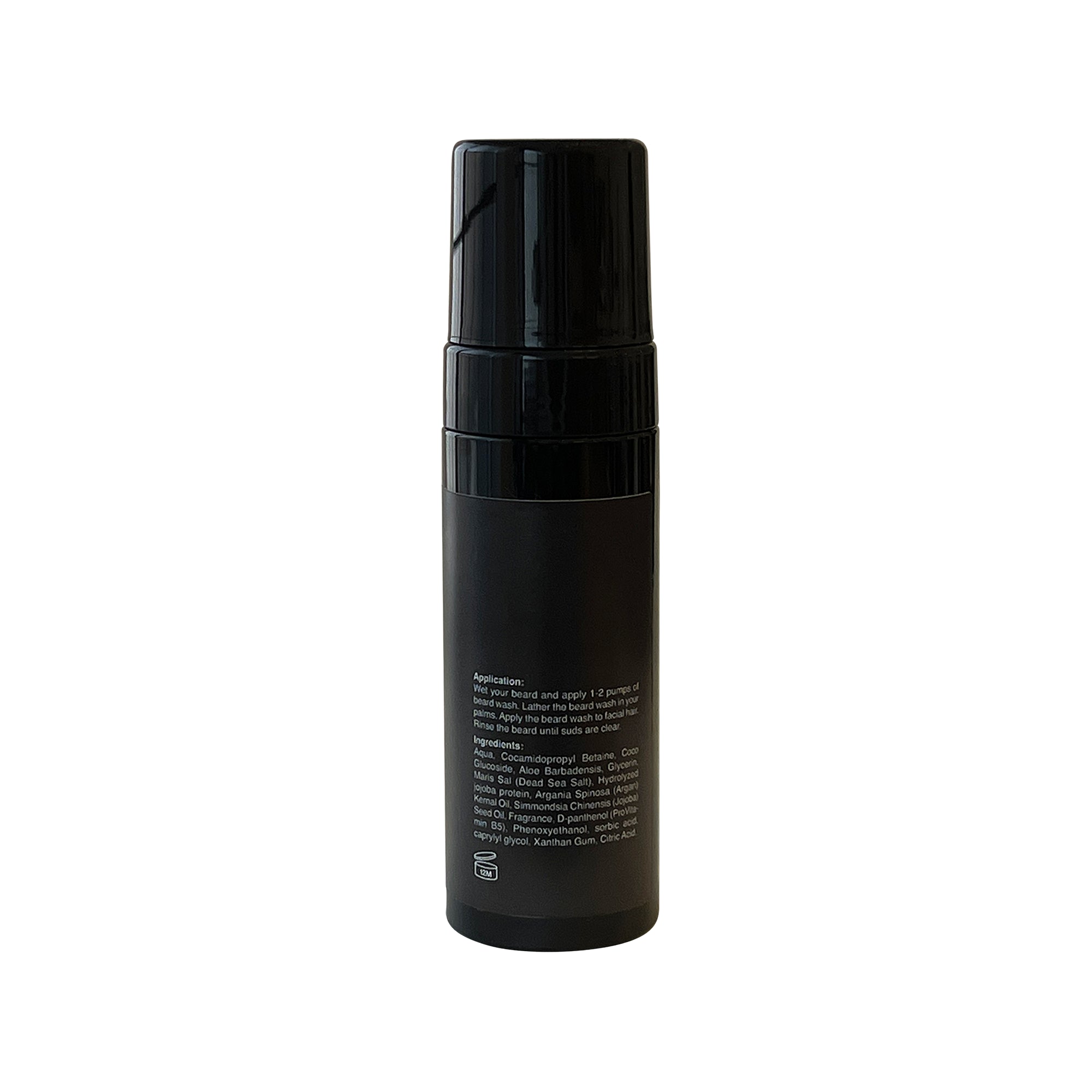 Sérénité Soin Foaming Beard Wash with pump bottle packaging for easy daily beard cleansing routine.