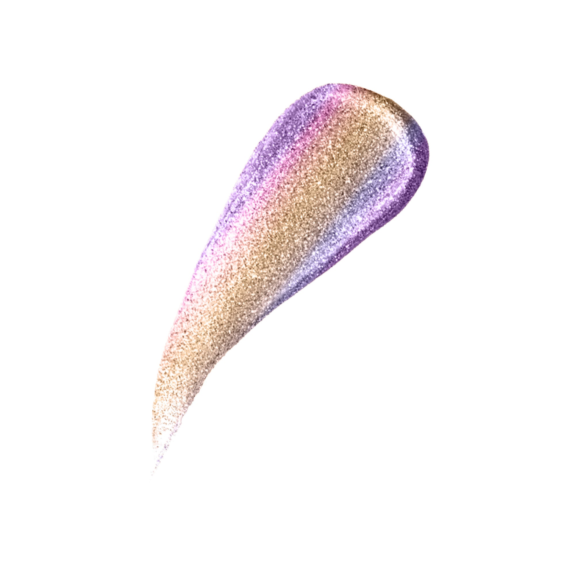 Sérénité Soin Hottie liquid shimmer texture showing lightweight reflective formula with fine shimmer particles and smooth blendable feel.
