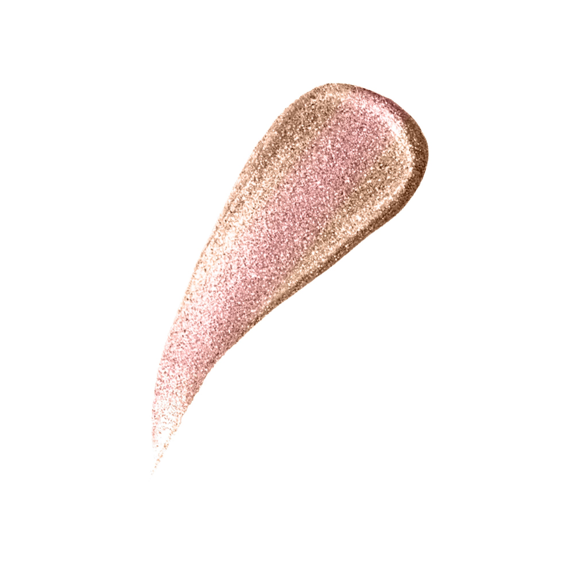 Sérénité Soin Euphoria liquid shimmer texture showing lightweight glossy formula with fine reflective shimmer particles and smooth blend.
