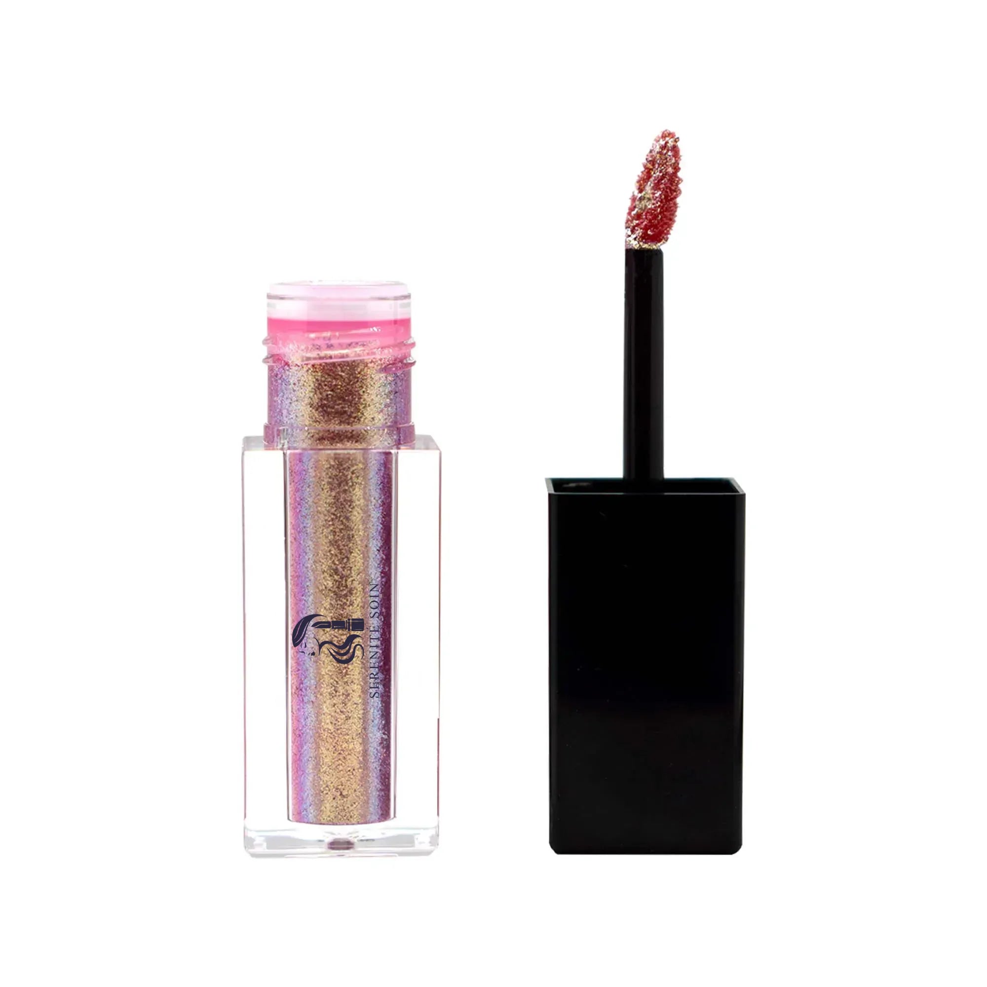Sérénité Soin Liquid Shimmer - Hottie with bold radiant formula delivering high-impact glow and multi-use shimmer for eyes, lips and cheeks.